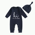thumbnail image 5 of Kogui Baby Clothes Unisex Baby Girl Boy Outfit Baby Romper Long Sleeve Hoodie Jumpsuit Fall Winter Clothes 0 3 6 9 12 18 24 Months (Black,3-6 Months), 5 of 5