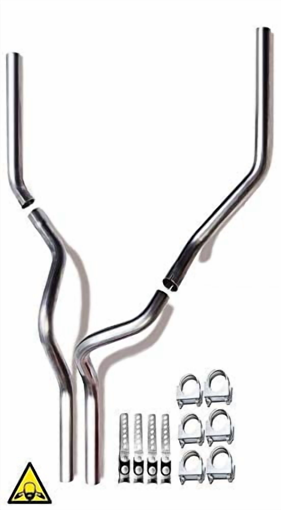 1987-2002 Chevrolet Silverado/C/K 1500 and 2500 Dual 2.5'' Mandrel-Bent Exhaust Pipe Kit Gas