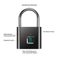 thumbnail image 5 of Waterproof Fingerprint Lock Keyless Anti-Theft Smart Padlock Zinc Alloy Safety Electronic Door Locks ,Easy to Operate, 5 of 5