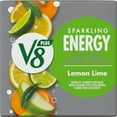 V8 +Energy Sparkling Lemon Lime Juice Energy Drink, 11.5 fl oz Can, 4