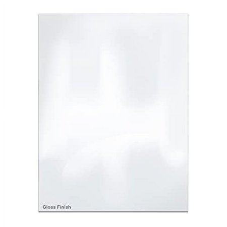 Clear Gloss/Gloss Rigid Vinyl Sheet - .020 inches (20mil) Thickness x 25 inches Wide x 52 inches Long for DIY, Display, Projects, Prints and Crafts, Pack of 6