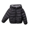 thumbnail image 2 of ATOGUTA Girls Winter Coat Warm Winter Coat Windproof Rain Jacket Snow Coat Black, Size 2T-9, 2 of 3