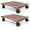 Brown, variant on ALLADINBOX Plant Caddy Wooden Heavy Duty 4 Wheels/Stand with Lockable Caster Square Shape Dolly Indoor/Outdoor Holds Up 150 Lbs, Brown, 2 Set(12 in)