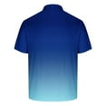 thumbnail image 4 of Polo Shirt Men Quick Dry Gradient Golf Shirts Collared T-Shirts Slim Fit Summer Beach Casual Weekend Wear,Navy,M, 4 of 5