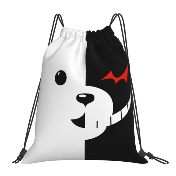 Danganronpa Monokuma Drawstring Backpack Sport Gym Bag For Yoga Swimming Gymsack Sport Strap Pack Bag