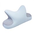 thumbnail image 4 of Almohada para la siesta en el escritorio de la oficina, almohada ergonómica para la siesta, descanso para el almuerzo, suave, transpirable, hielo Azul, 4 of 9