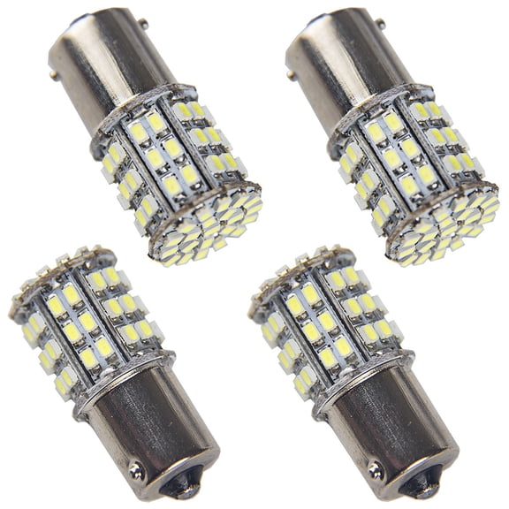 1156 Led Bulb Reverse Light, 1141 1003 7506 BA15S Bulbs, 64SMD Used for Truck Car Backup Reverse Lights, Tail Parking Lights,Camper Trailer RV Interior Light, 4pcs White