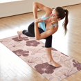 thumbnail image 6 of Pioneer Flower Floral Print Pattern Hot Yoga Mat Towel Non Slip for Hot Yoga - Quick-Drying Yoga Mat Cover with 4 Corner Pockets with Travel Bag - Hot Yoga Towel Non Slip 70"x26", 6 of 6