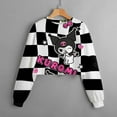 thumbnail image 2 of Nueva sudadera con estampado elegante de dibujos animados Kuromi para niñas y jóvenes de moda de otoño, vestido informal con capucha para juego de cumpleaños, 2 of 5