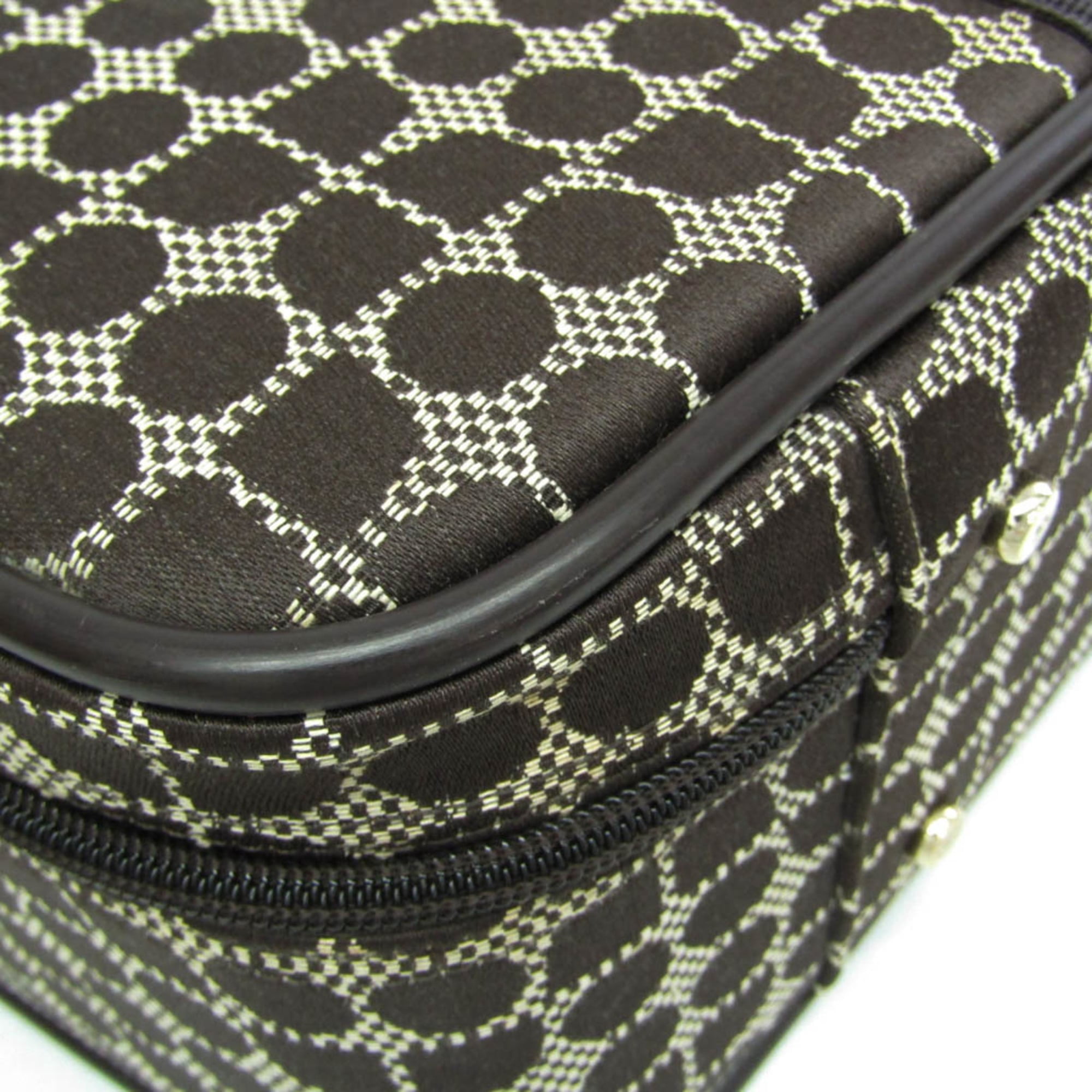 Pre-Owned Kate Spade Classic Noel Travel Bag Women's Nylon Canvas,Leather Handbag Brown