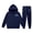 00-Dark Blue276, variant on WOYY Girls Bow Cozy Hoodie Sweatpants Outfits Casual Sweatsuits for Kids, Size 2-13
