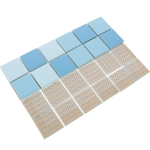 FRCOLOR Ceramic Mosaic Tiles for Home Decoration Multi Color Easy to Use Durable Suitable for Kitchen