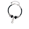 thumbnail image 2 of Delight Jewelry Silvertone Infinity Rope Granddaughter Celtic Knot Leather Bead Bracelet, 7"+2" Extender, 2 of 4