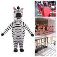 thumbnail image 2 of Disfraces inflables de animales, ropa divertida, traje de cebra inflable para adultos para fiesta, 2 of 5
