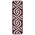 thumbnail image 2 of Stair Treads 9 inch by 28 inch by sussexhome Braid Collection Trellis Design Vibrant and Soft Stair Treads, Red & White, Pack of 7 [100% Polypropylene], 2 of 3