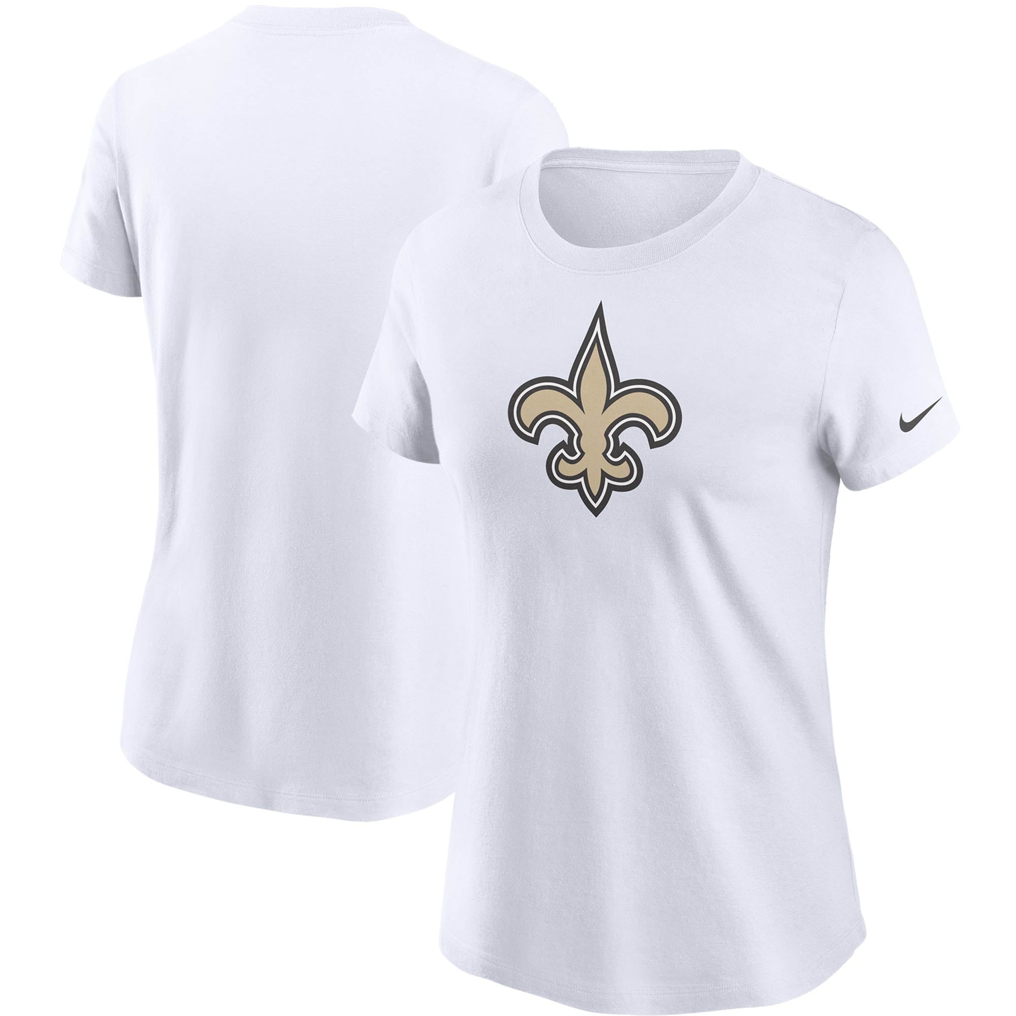 سعر سهم العربية Women's Nike White New Orleans Saints Logo Essential T-Shirt ... سعر سهم العربية