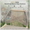 thumbnail image 4 of Dycanpo 26.5''H Counter Height Bar Stools Set of 2, Boho-Style Rattan Chairs - Black, 4 of 7