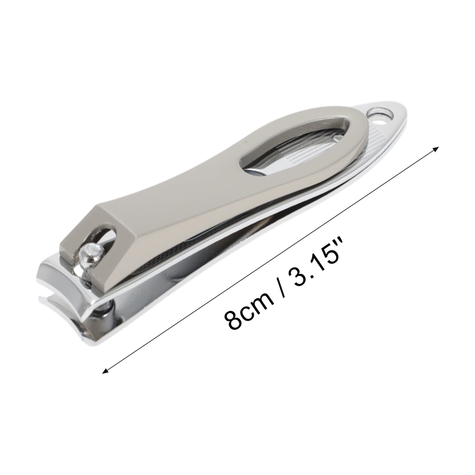 Unique Bargains 3pcs Portable Nail Clippers Set with Ergonomic Design 3.15"