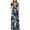 Green Leaf, variant on Women's Empire Waist Maxi Dress Casual V Neck Long Dresses with Pockets, S Black