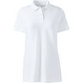 thumbnail image 2 of Lands' End Essentials Women's Short Sleeve Basic Mesh Polo Shirt - Cotton Blend Easy Care Breathable, 2 of 2