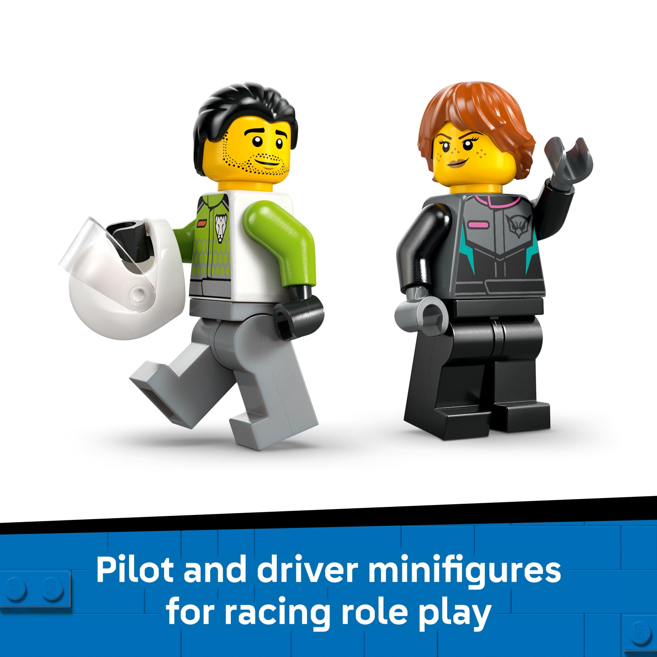 LEGO City Jet vs. Car Building Toys for Kids - Pretend Play Vehicles for Boys & Girls, Ages 6+ - Toy Car & Jet W/Driver & Pilot Minifigures - Gift Idea for Birthdays - 60489