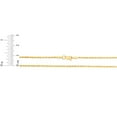 thumbnail image 4 of Floreo 10k Yellow Gold 2mm Solid Rope Chain Diamond Cut Bracelet or Anklet, 4 of 4