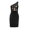 thumbnail image 1 of Vestido casual de moda para mujer con hombros descubiertos, para desplazamientos en la calle, uso diario L, 1 of 7