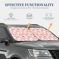 thumbnail image 4 of Naloa Cute Pink Snowman Cat Print 2-Piece Windshield Sunshade,Foldable Car Front Window Sun Shades,for Most Sedans SUV Truck-Medium, 4 of 6