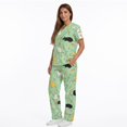 thumbnail image 4 of Yspwyqan Womens Scrub Set Size XL, Cute Mouse Medical Scrubs Top and Cargo Pants 2PCS, V-Neck Cozy Lightweight Quick Dry Fabric Working Shirts with Pockets for Verterinary, 4 of 7