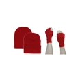 thumbnail image 1 of Kit Hiver GT - Bonnet Long + Bonnet Court + Gants Sans Doigts - Rouge, 1 of 1