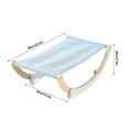 thumbnail image 3 of Rupoun Indoor Cat Swing Chair & Hammock – Wooden Frame, Blue, Dual Swing & Rocking Bed, Lightweight, Anti‑Slip, All‑Season Comfort, 3 of 9