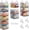 Black, variant on 6-Tier Extended Depth Hanging Closet Organizers and Storage for Closet Organization, Stackable Hanging Shelves with Hooks for Clothes Sweaters Towels Purses, Fits Closet Shelves & Wire Metal Shelving
