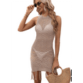 thumbnail image 4 of Sheer Mesh Beach Dress Khaki XL, 4 of 8
