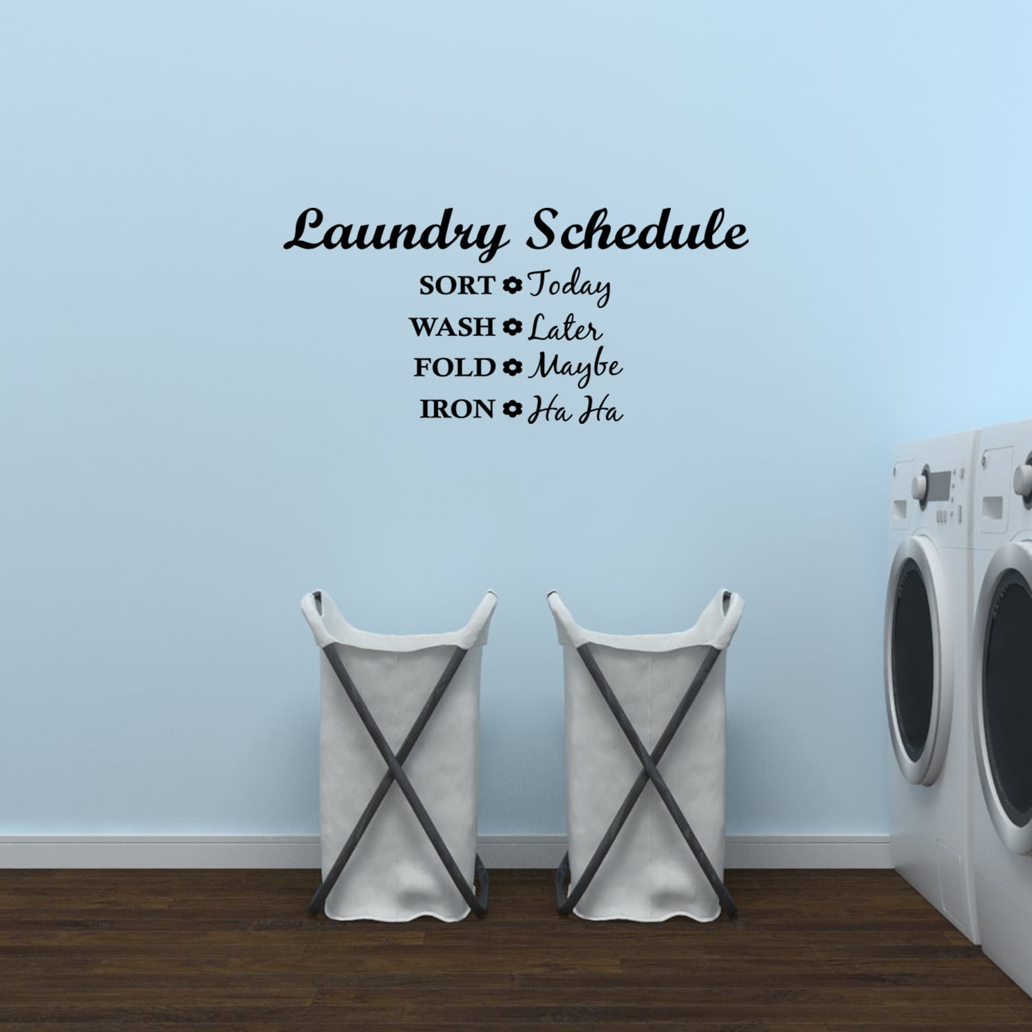 SELF SERVE LAUNDRY ROOM WALL DECAL QUOTE VINYL DECOR WORDS LETTERING STICKER 