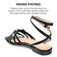 thumbnail image 3 of Journee Collection Womens Indee Ankle Wrap Low Block Heel Sandals, 3 of 6