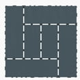 thumbnail image 6 of Miniyam 44 Pcs Interlocking Deck Tiles, 12" x 12" Polypropylene, for Outdoor Balcony Garden Gray, 6 of 8