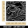 thumbnail image 2 of Japanese Ocean Waves Square Rubber Stamp Stamping Scrapbooking Crafting - Large 2.75in, 2 of 7