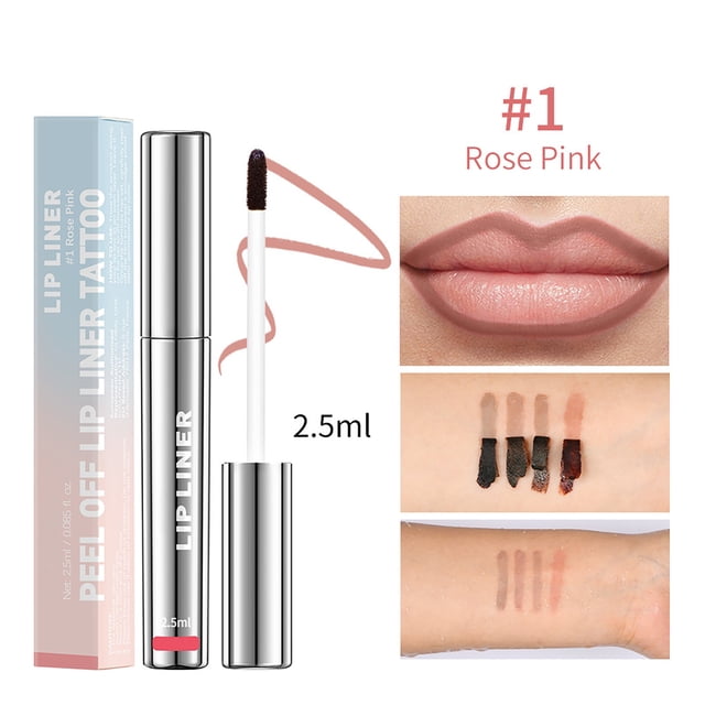 Peel Off Lip Liner | Nude Lip Liner | Outlining Lip Shape Long Lasting Lip Stain | Showing Natural Lip Color Soft Delicate Lip Blam Lip Liner, Labial Line