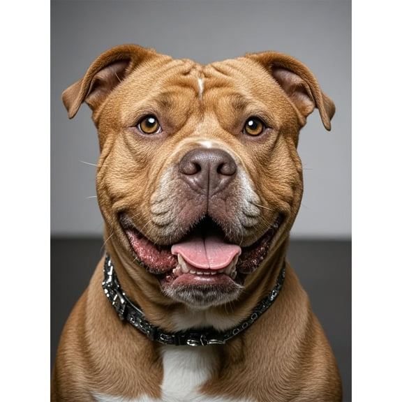 Red Staffordshire Bull Terrier Diamond Dots Painting DIY Kits 5D Diamond Art Full Round Drill Crystal by Number Embroidery Arts and Crafts for Living Room Home Wall Decor 12x16 inch / 30x40cm