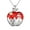Apple, variant on Christmas Tree Necklace for Women, 925 Sterling Silver CZ Pendant Cute Deer Plant Snowflake Stars Festival Costume Jewelry Xmas Gifts Juwaliy