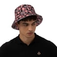 thumbnail image 4 of Kll Lilies Flowers Bucket Hat for Women Men Packable Travel Beach Sun Hat Outdoor Rave Accessories Reflective Fisherman Cap, 4 of 6