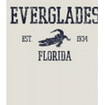 thumbnail image 2 of Everglades Florida Est 1934 Alligator Adult Sand Long Sleeve Hoodie-Small, 2 of 3