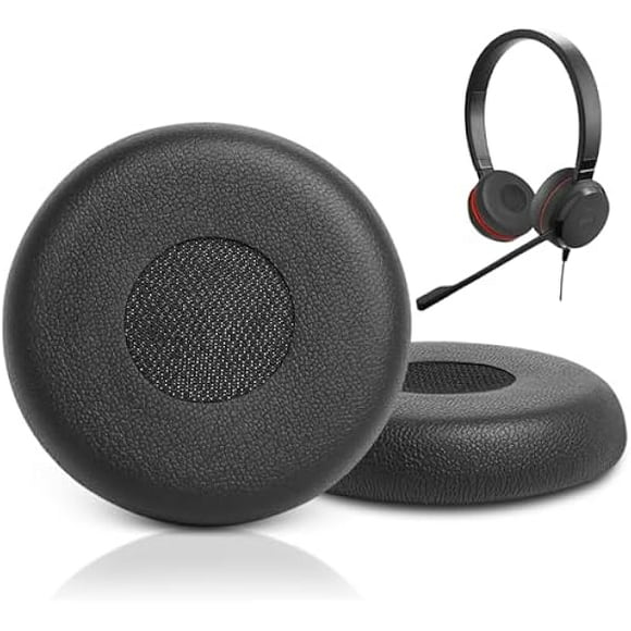 wonima11 Ear Pads Replacement for Jabra Evolve 65 40 30 20 Headphones, GVOEARS Ear Covers Cushion for Evolve 65UC/MS 40UC/40MS 30US/30II 20SE/UC/MS