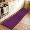 thumbnail image 3 of Runner Rugs 2x6 Ft, Purple Burlap Texture Non Slip Area Rugs for Kitchen Bedroom Entryway, Farmhouse Vintage Purple Washable Carpet Runner Rug Floor Mats for Bedroom Home Decor, 3 of 9