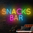 thumbnail image 4 of Handmadetneonsign Snack Bar Neon Sign, Custom Snack Food Wall Art, Text Food Store Wall Decor 039669, 4 of 5