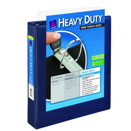 avery heavy duty view binder with 1 5 inch one touch ezd avery 5 inch binder