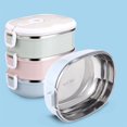thumbnail image 3 of 304 Stainless Steel Thermal Insulation Lunch Box Leak-Proof Food Container Bento Box, 3 of 5