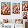 thumbnail image 4 of Designart "Seashells Pop Art composition" Animals Floater Framed Wall Art Living Room, 4 of 7