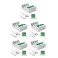 thumbnail image 1 of Injueey de Adaptador recargable Pantalla LCD Cargadores Accesorios de alimentación multifuncionales de alto rendimiento blanco Type2 NO2, 1 of 6