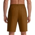 thumbnail image 6 of Gamivast Plus Size Shorts for Men Quick Dry Elastic Waist Hiking Utility Cargo Shorts with Pockets Lightweight Stretchy Outdoor Fishing Travel Tactical Summer Wear Brown L, 6 of 7